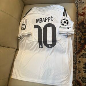 Real Madrid 2025/26 Size 3XL   Slim Fit HOME Champions League  MBAPPE #10